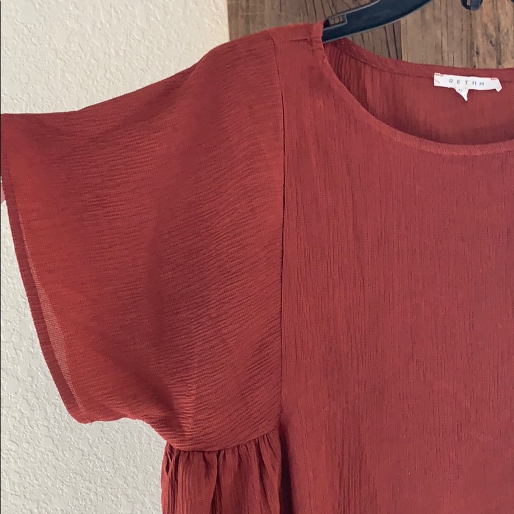 Rust colored blouse - Picture 2 of 4